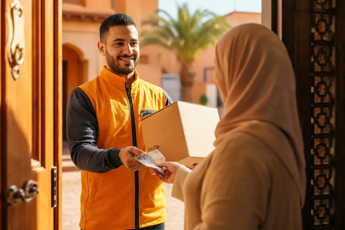 توصيل طلبية بالدفع عند الاستلام
